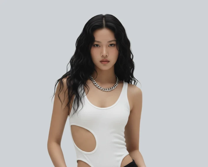 Contemporary Fit Cut-Out Top