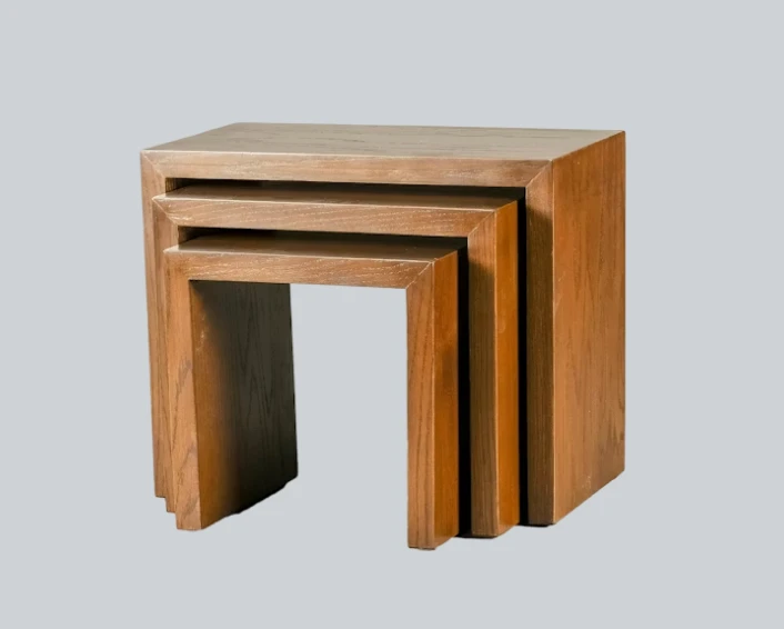 TriNest Wood Table Set