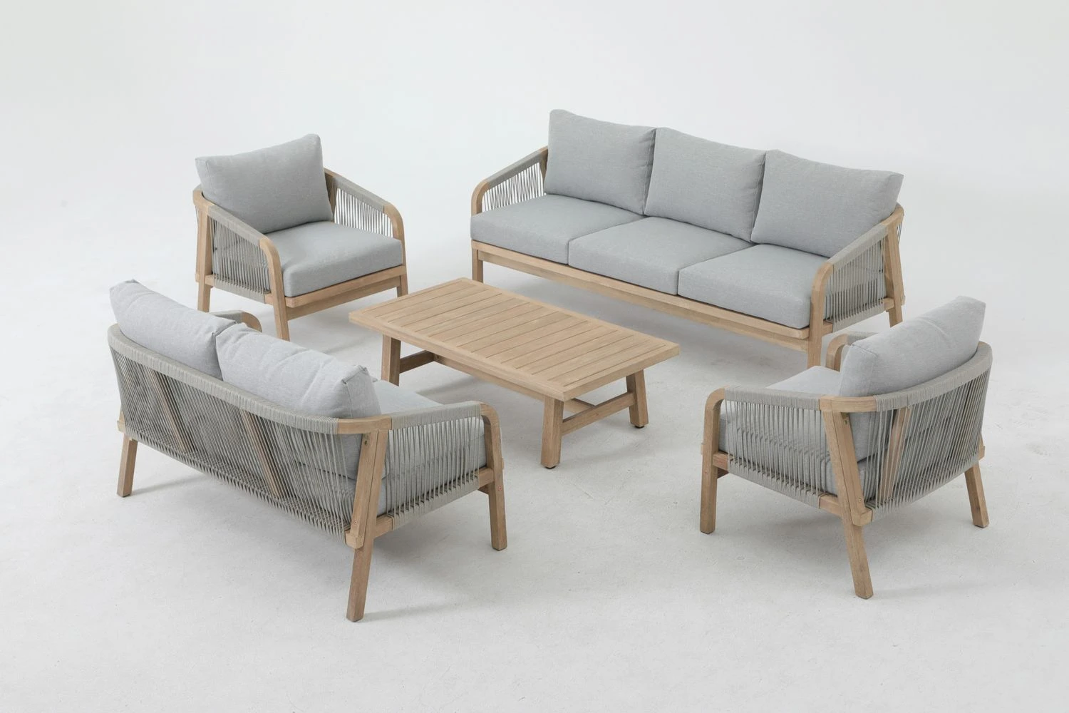 OakCraft Wooden Sofa